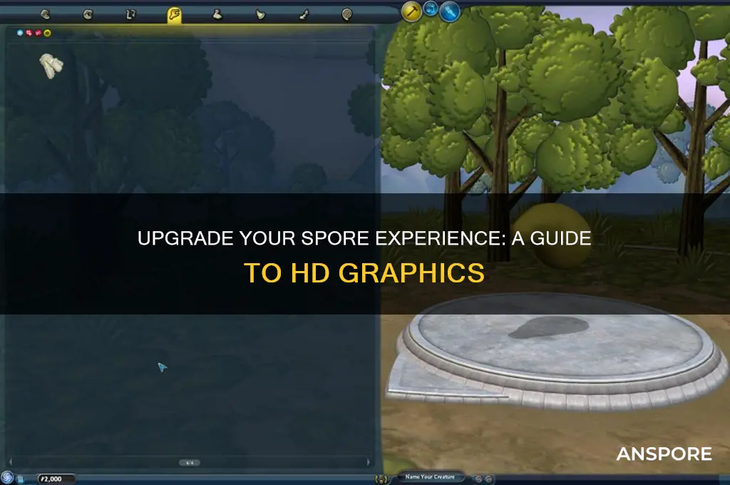 how to get spore to hd