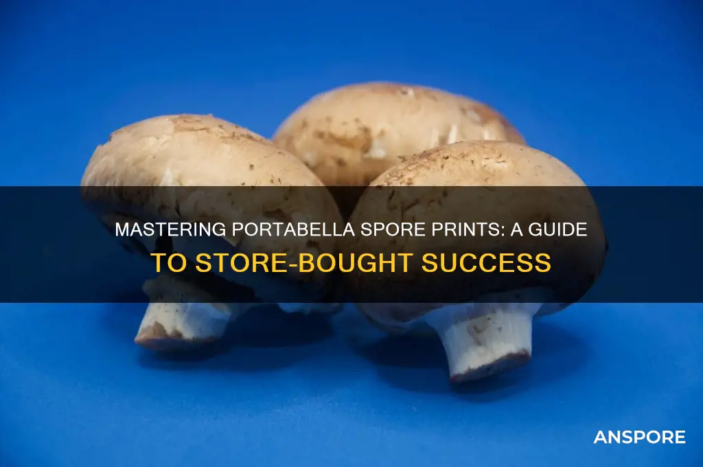 how to get store bought portabella spore print