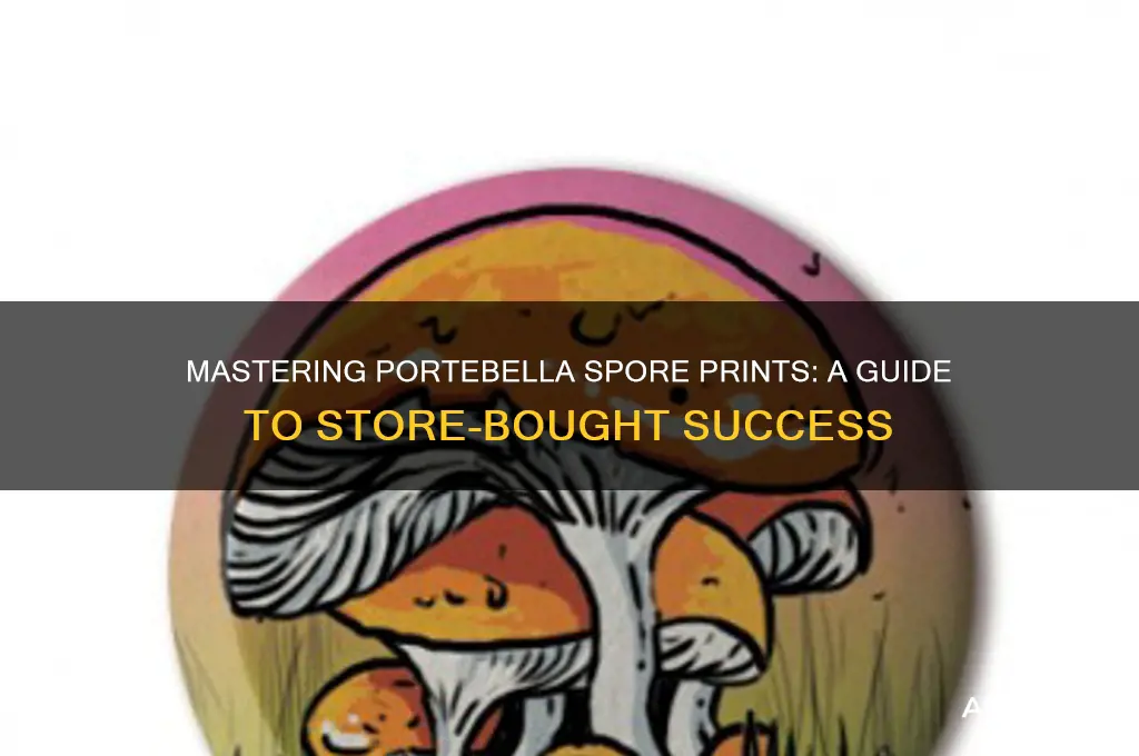how to get store bought porteballa spore print