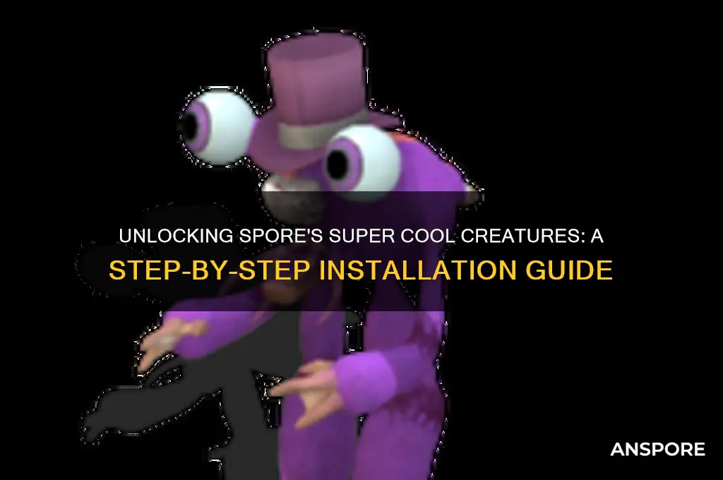 how to get super cool creatures installed on spore