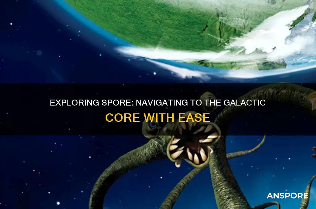 how to get to center of galaxy in spore