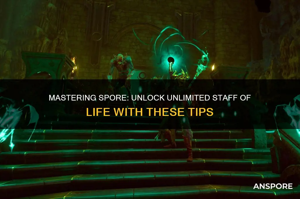 how to get unlimited staff of life in spore