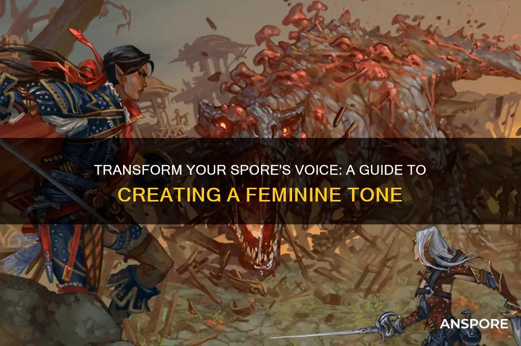 how to give my spore a girl voice