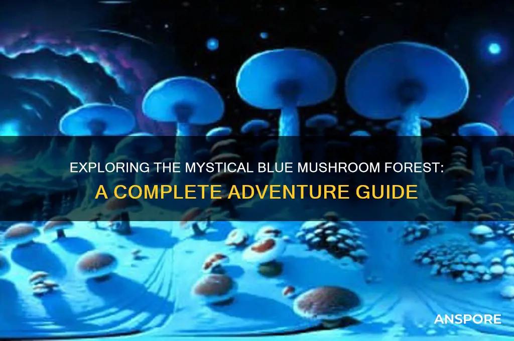 how to go to blue mushroom forest