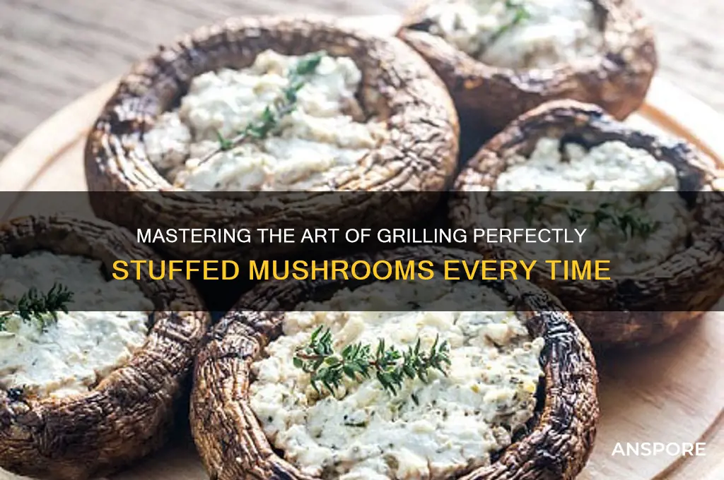 how to grill a stuffed mushroom