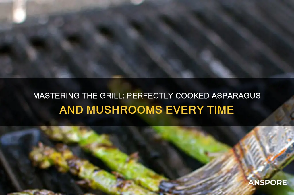 how to grill asparagus and mushrooms