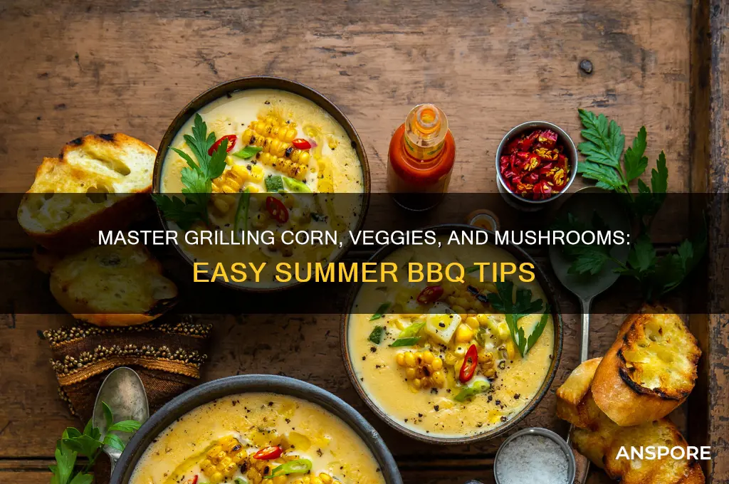 how to grill corn veggies and mushrooms