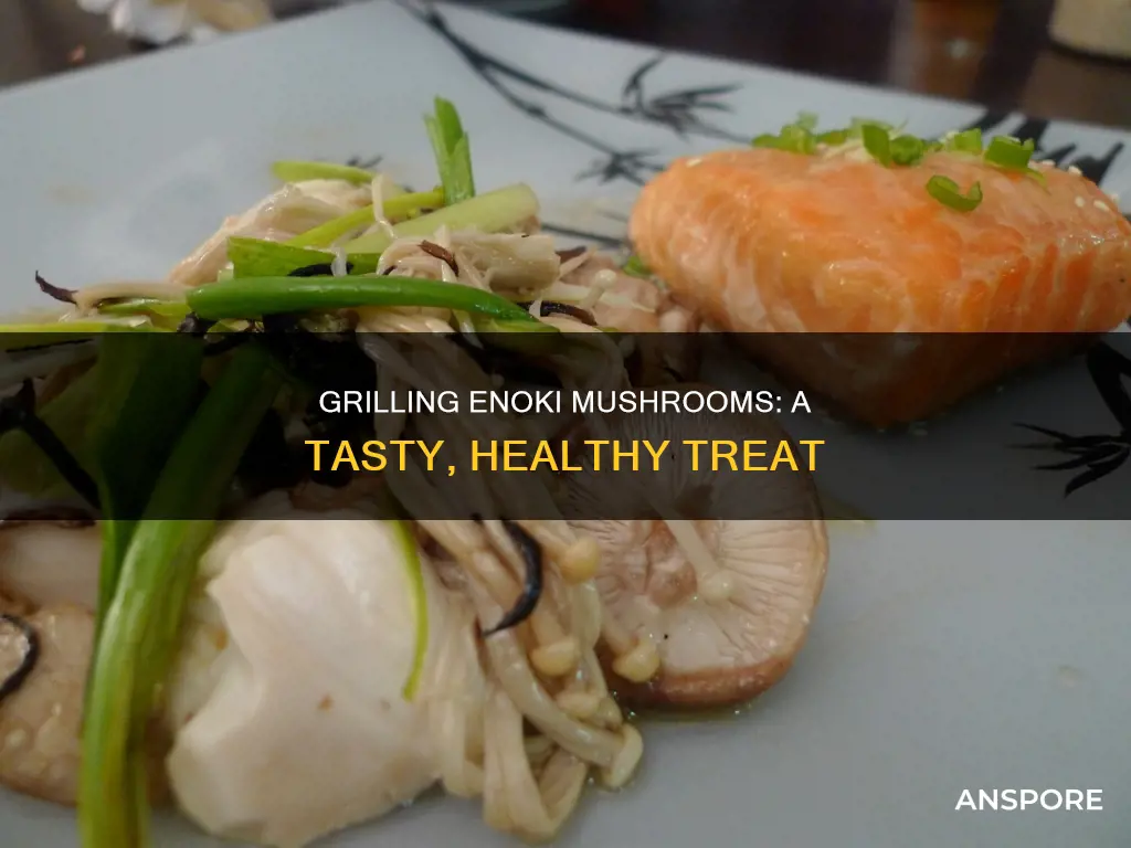 how to grill enoki mushrooms