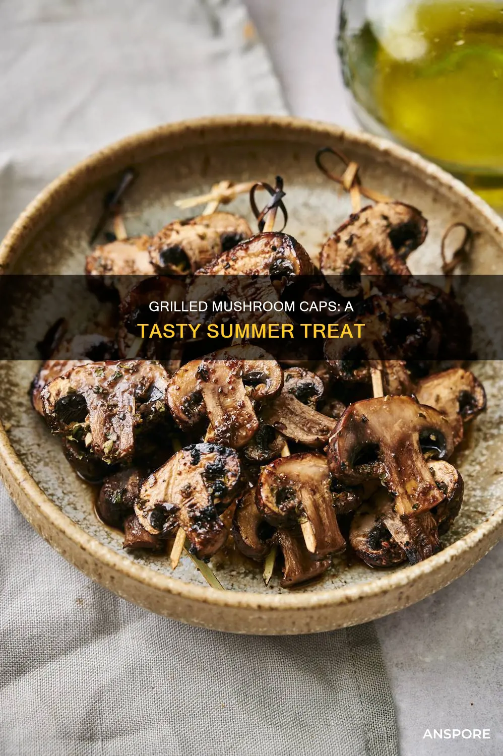 how to grill mushroom caps