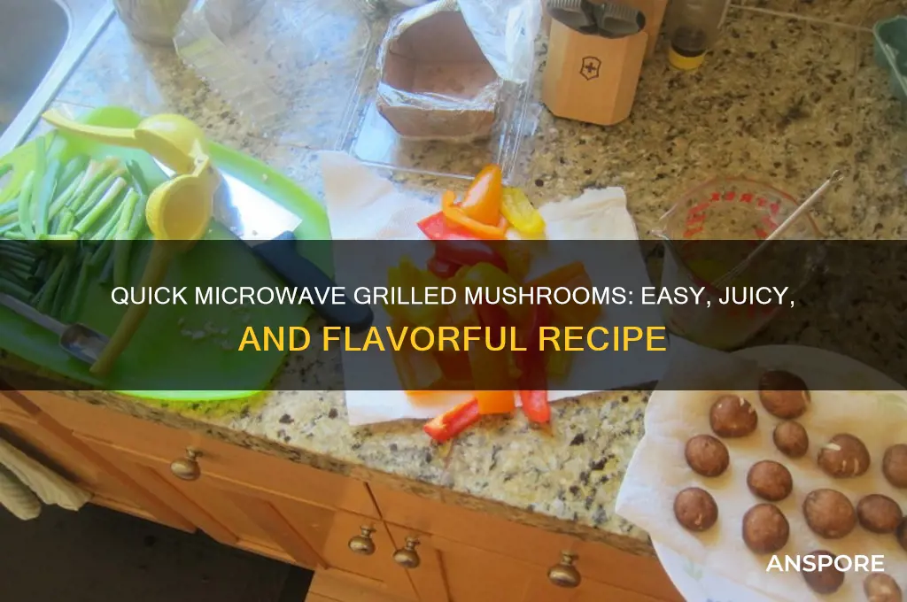 how to grill mushroom in microwave