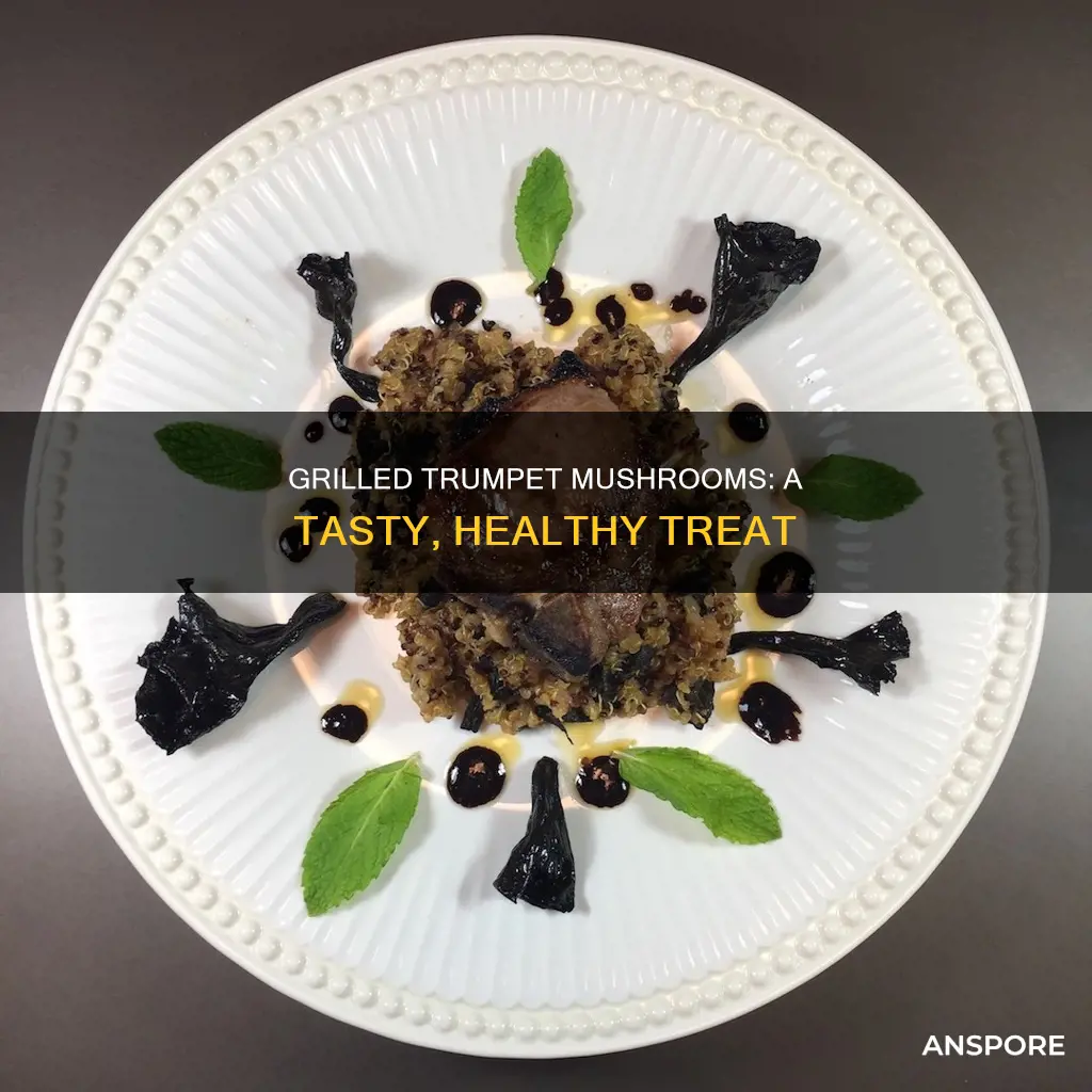 how to grill trumpet mushrooms