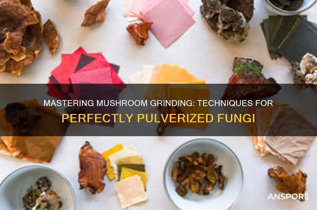 how to grind up a mushroom