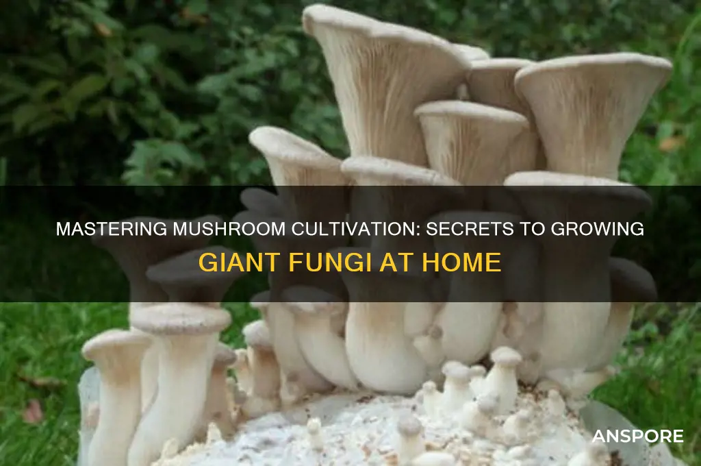 how to grow a big mushroom