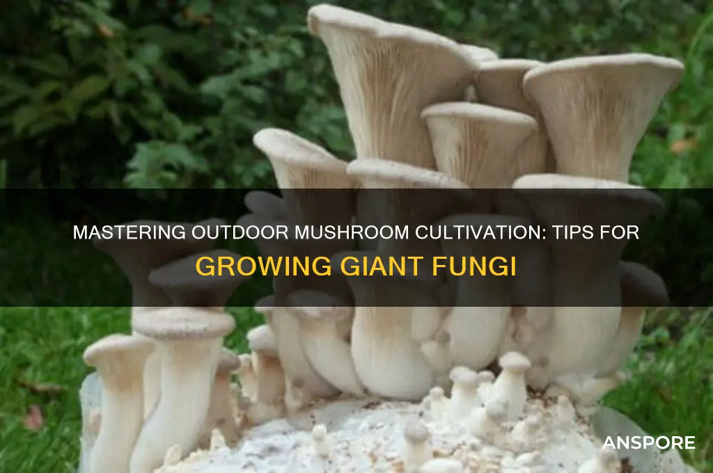 how to grow a giant mushroom outside
