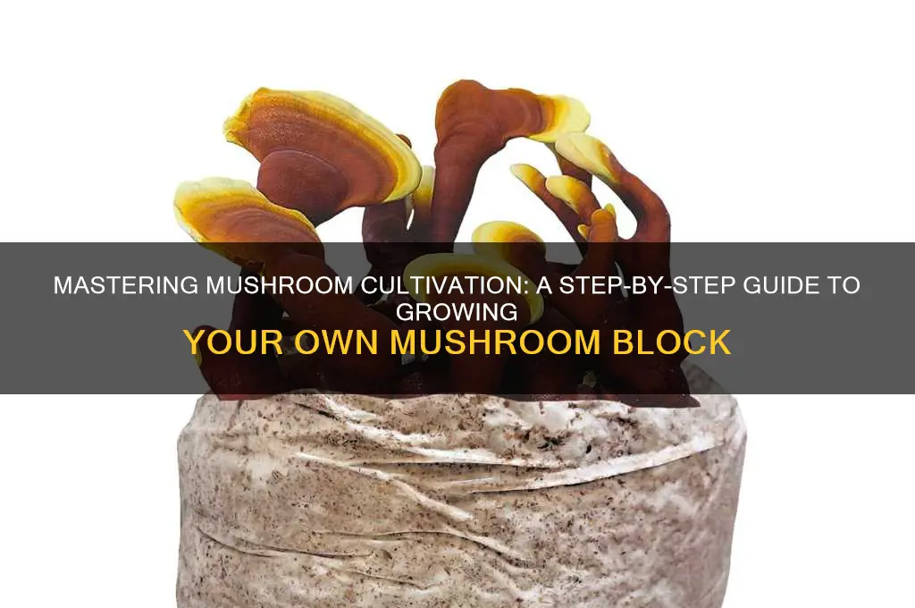 how to grow a mushroom block