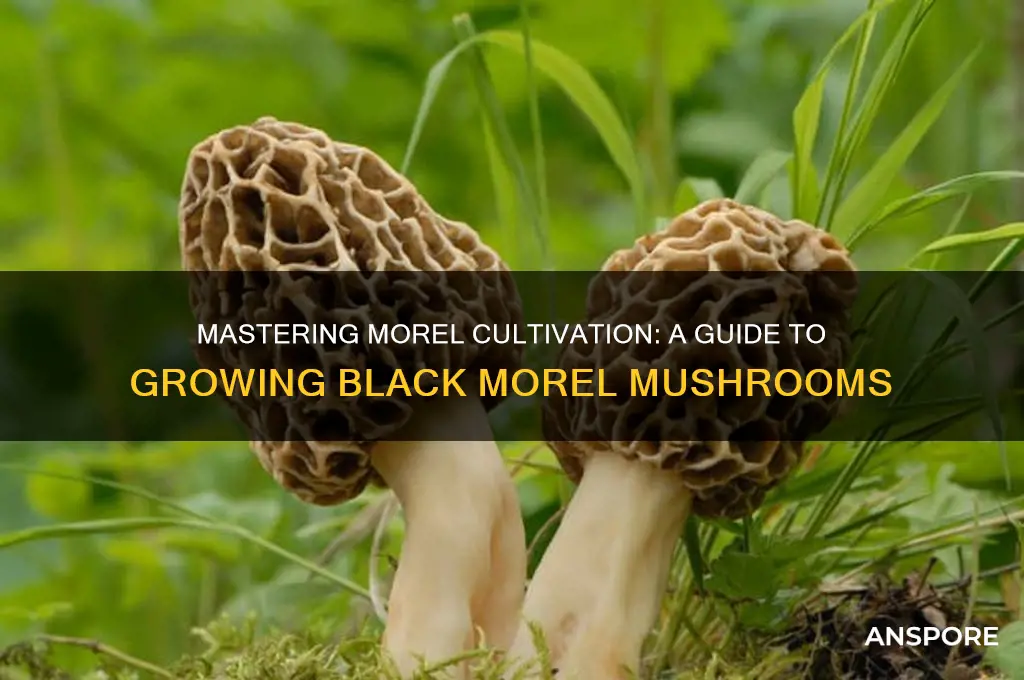how to grow black morel mushrooms