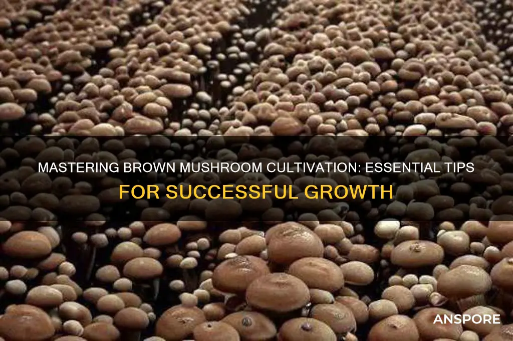 how to grow brown mushrooms