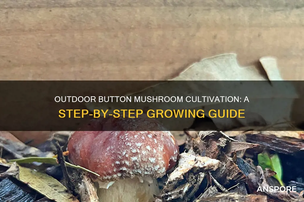 how to grow button mushrooms outdoors