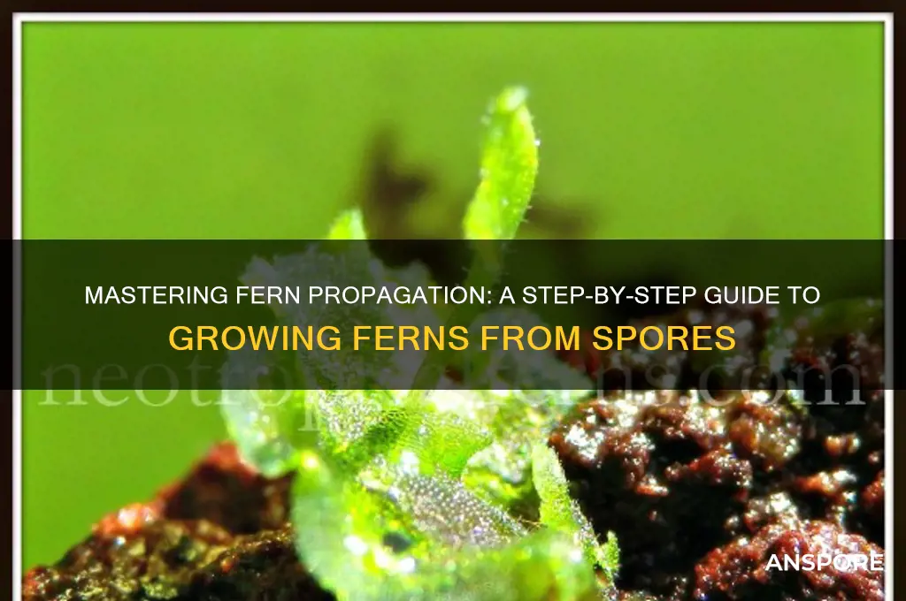 how to grow fern from spores