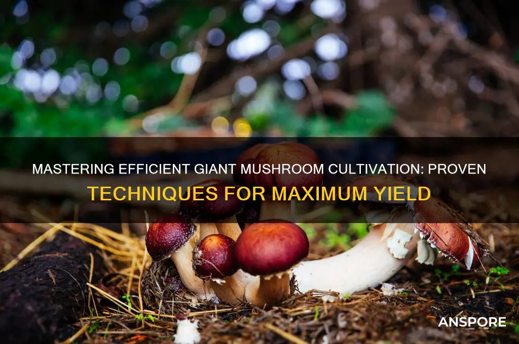 how to grow giant mushrooms most efficient