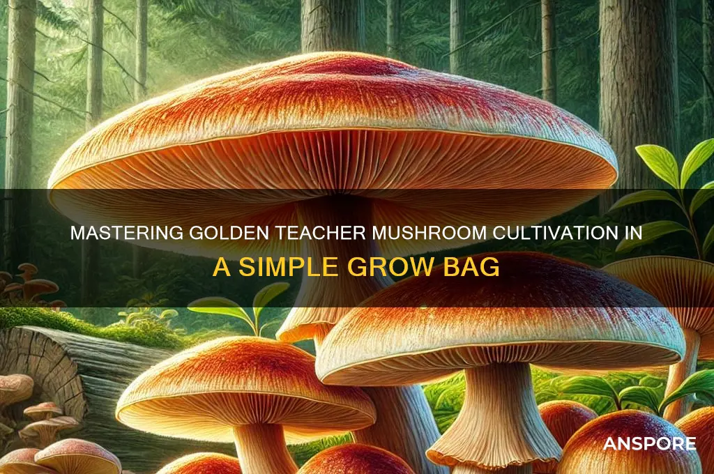 how to grow golden teacher mushrooms in a bag
