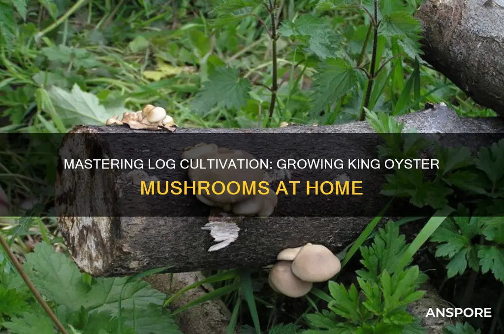 how to grow king oyster mushrooms on logs