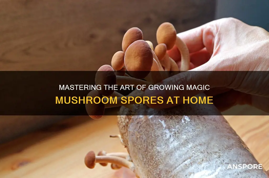 how to grow magic mushroom spores