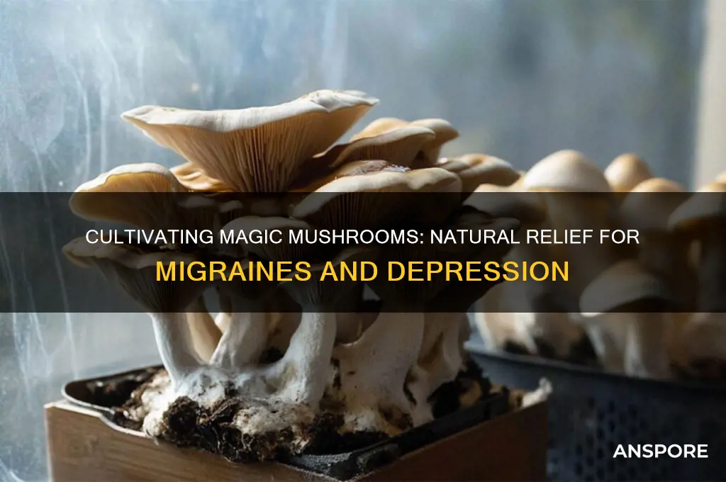 how to grow magic mushrooms dor migrains and depression