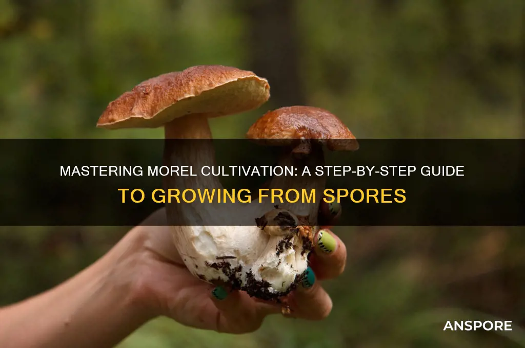 how to grow morel mushrooms from spores