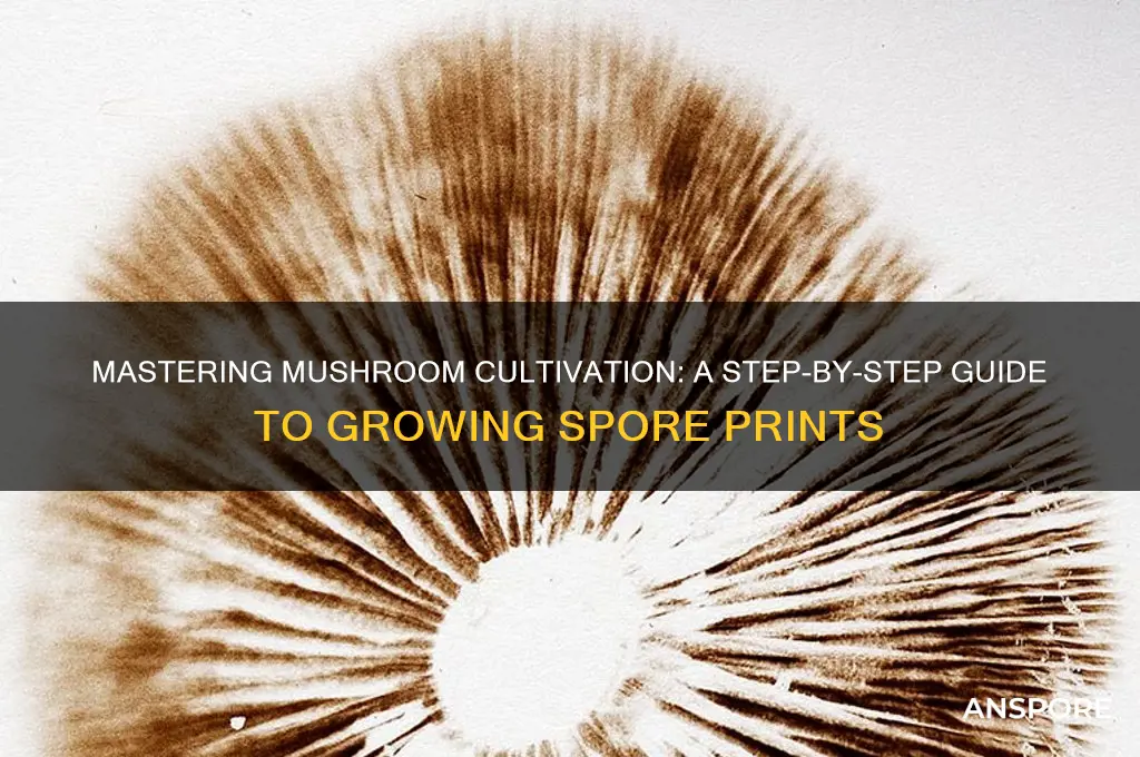 how to grow mushroom spore print