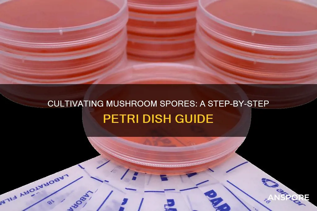 how to grow mushroom spores in a petri dish