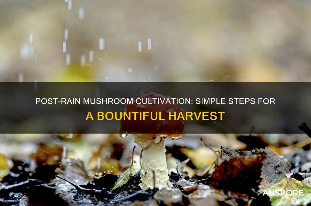 how to grow mushrooms after rain