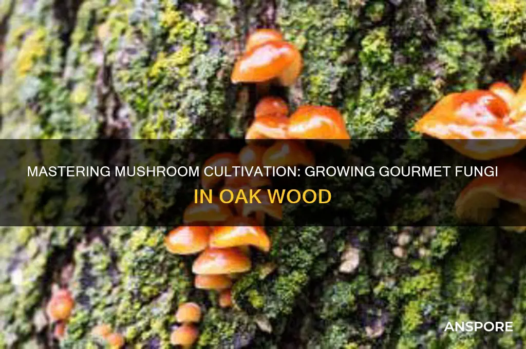 how to grow mushrooms in oak wood