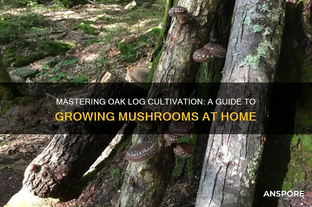 how to grow mushrooms on oak logs