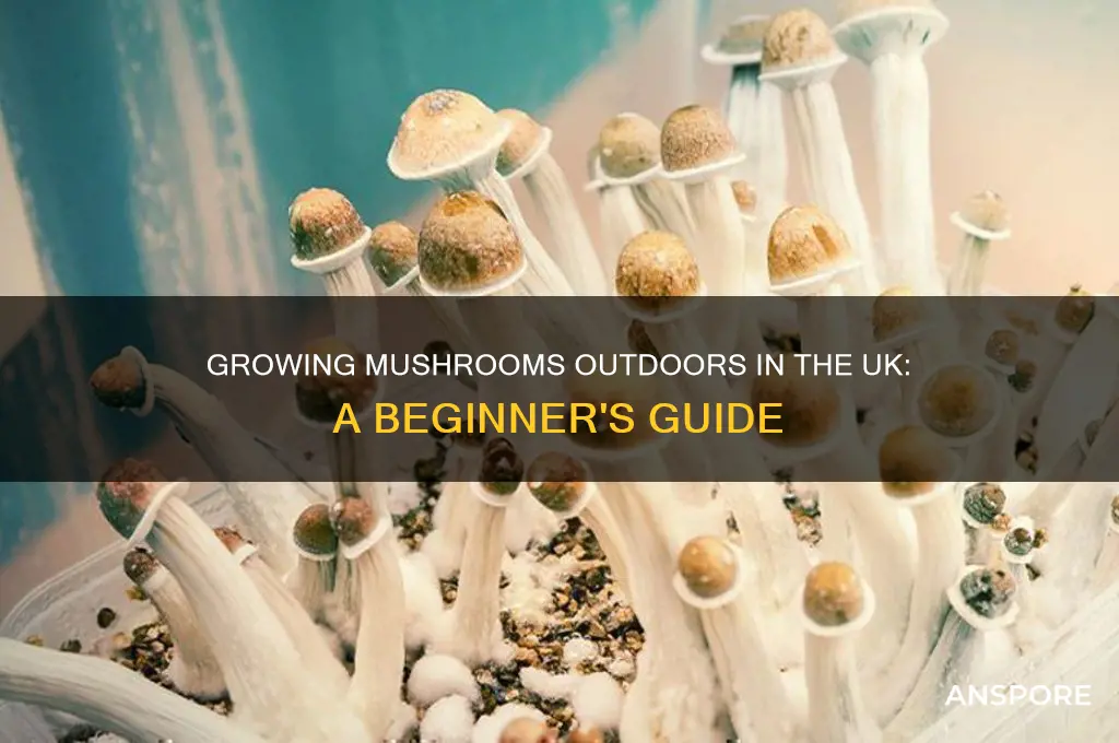 how to grow mushrooms outdoors uk