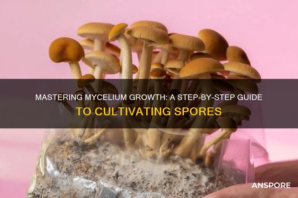 how to grow mycelium from spores