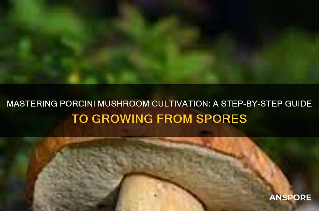 how to grow porcini mushrooms from spors