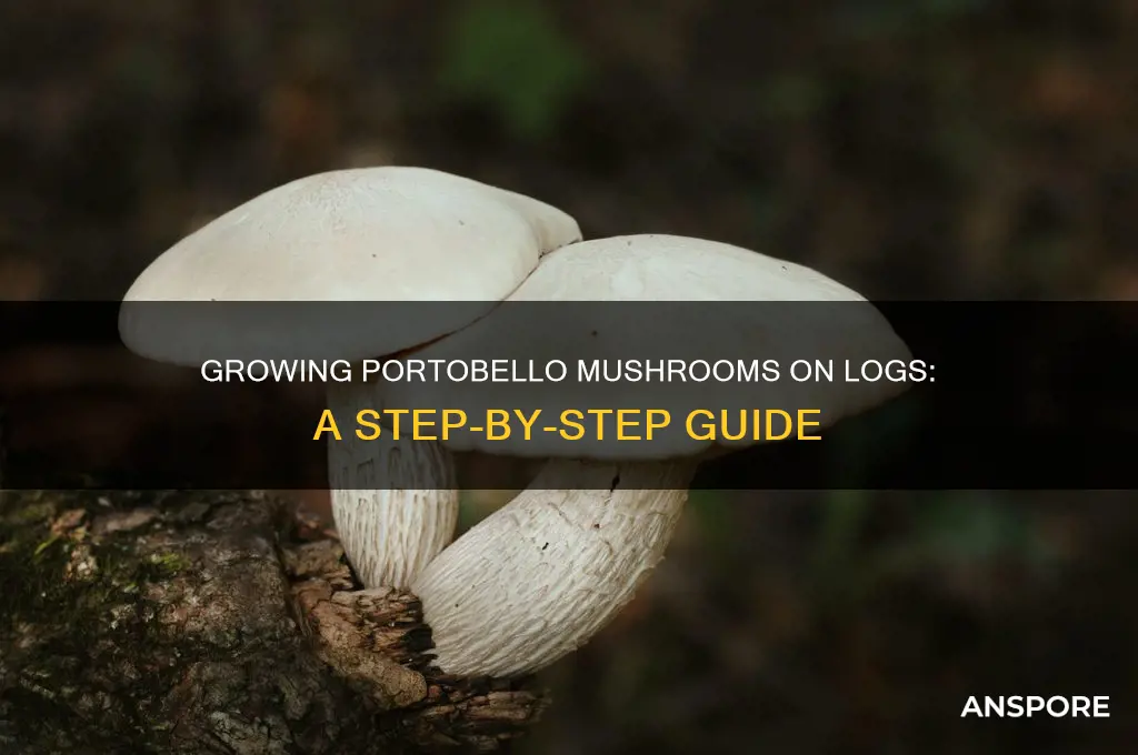 how to grow portobello mushrooms on a log