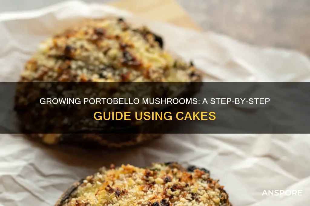 how to grow portobello mushrooms with cakes