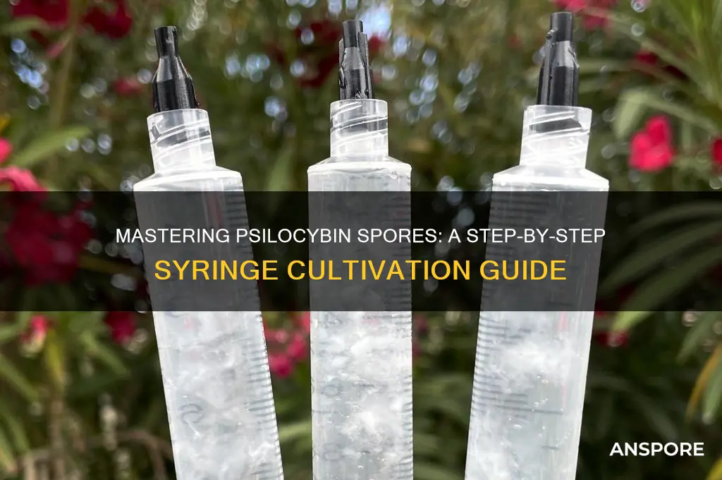 how to grow pscilobycin spores from syringe