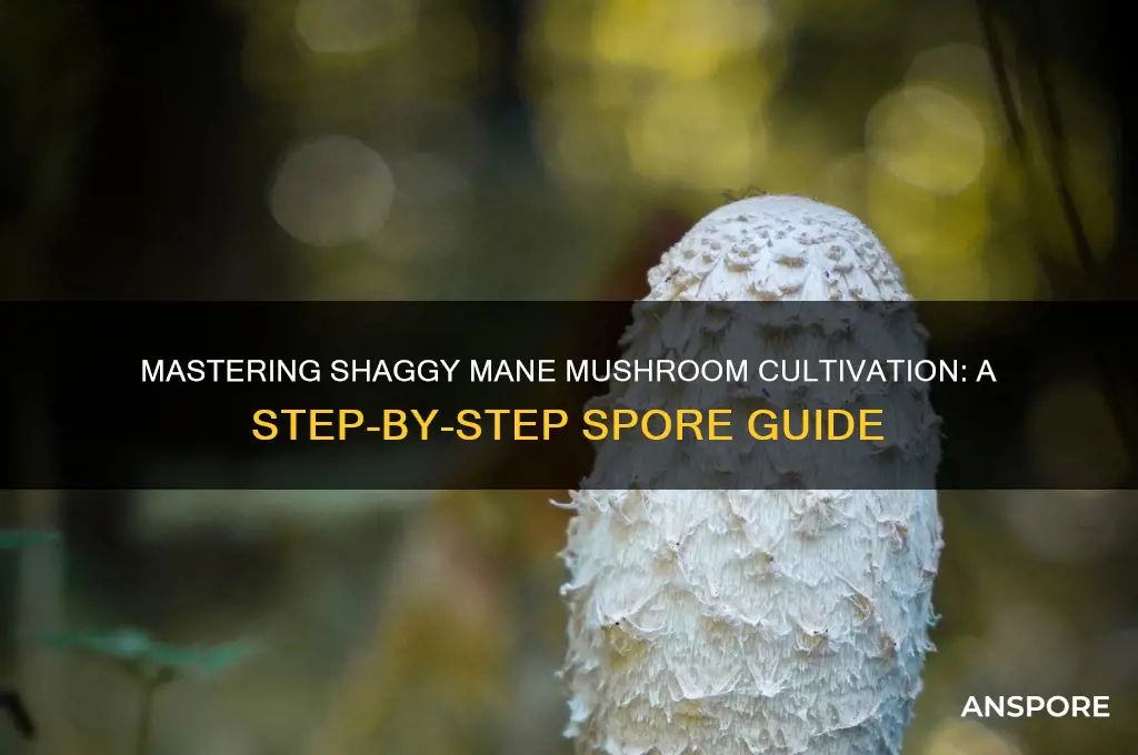 how to grow shaggy mane mushrooms from spores