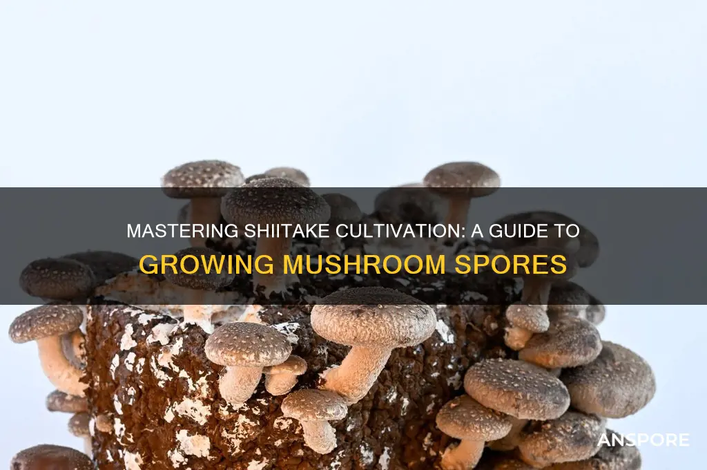 how to grow shiitake mushroom spores