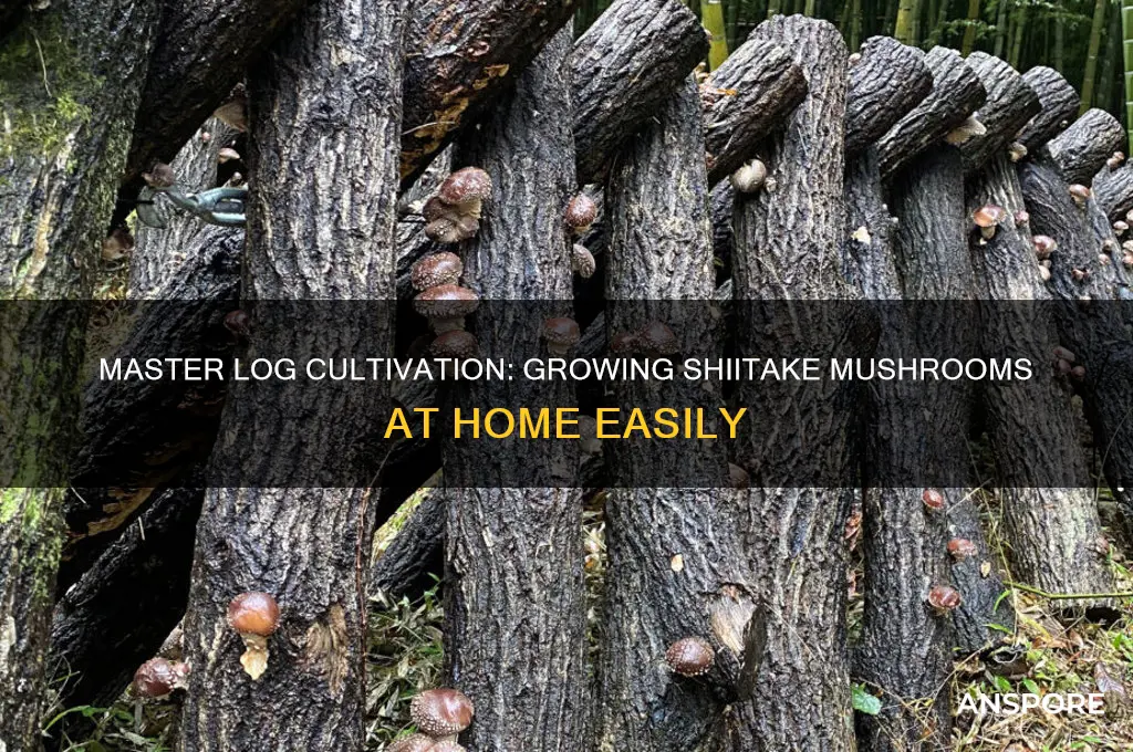 how to grow shiitake mushrooms in a log