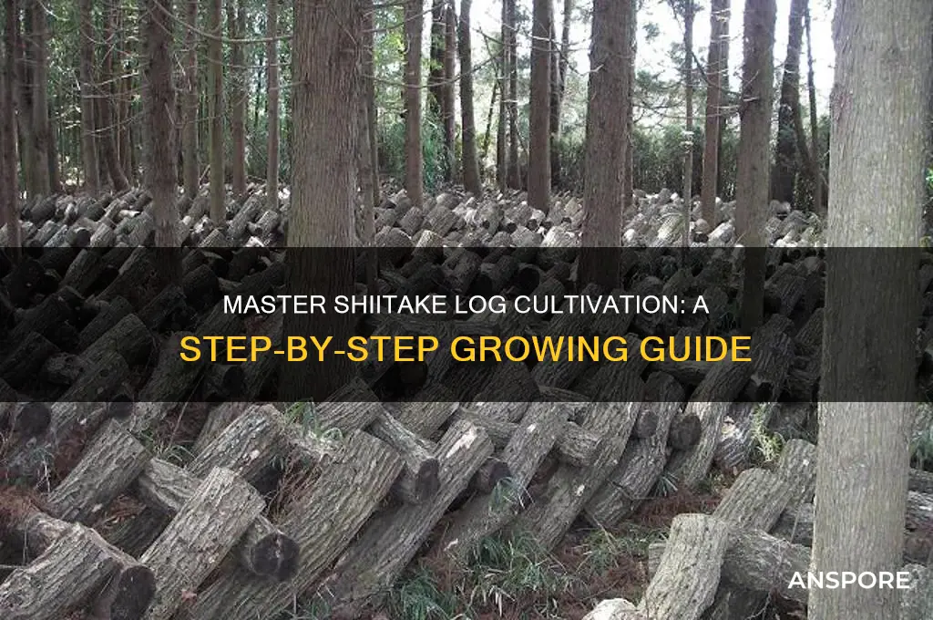 how to grow shiitake mushrooms on logs