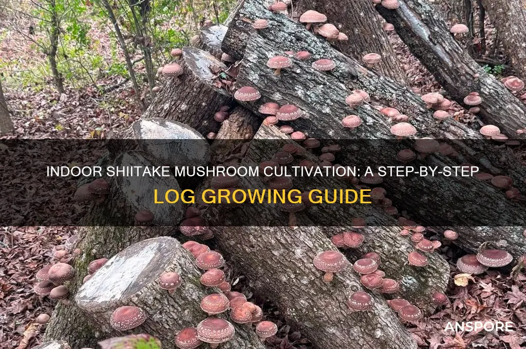 how to grow shitake mushroom logs indoors