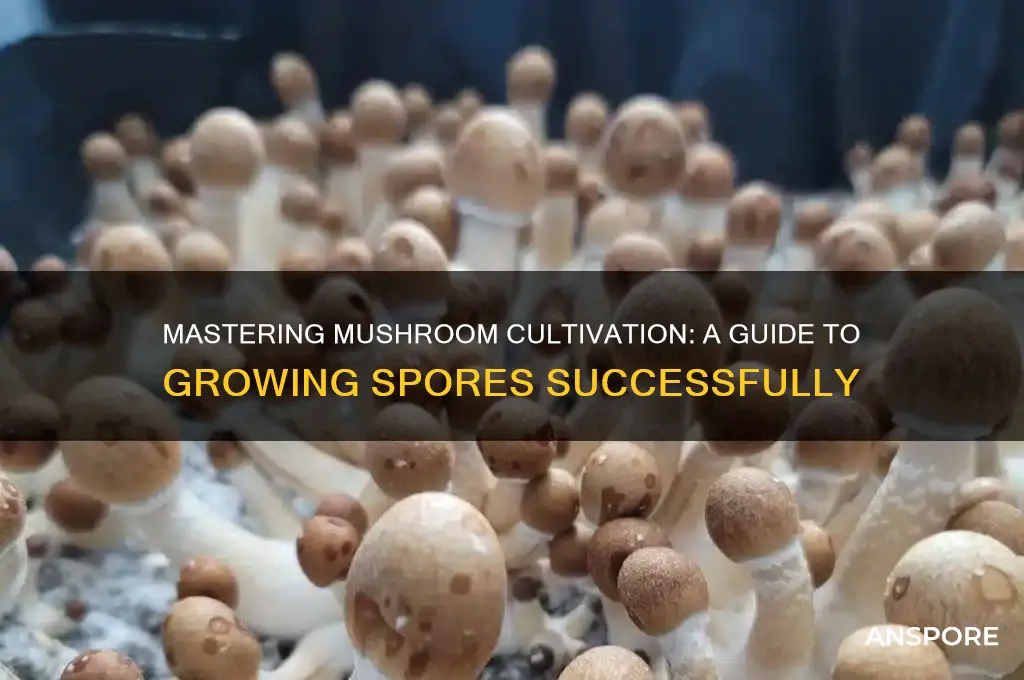 how to grow spores mashroom