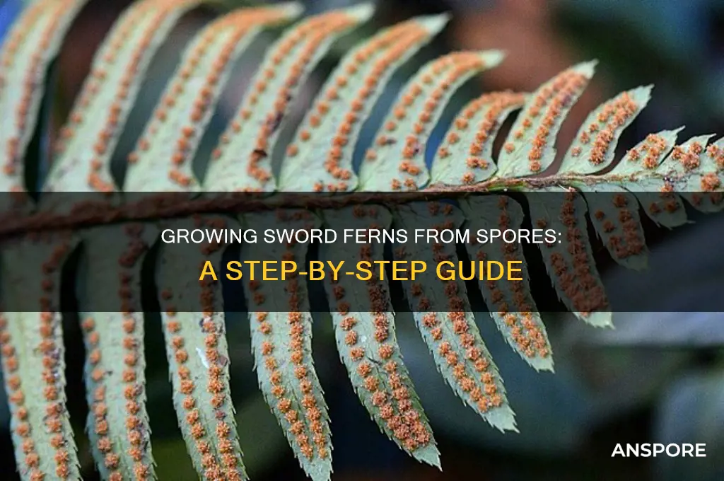 how to grow sword ferns from spores