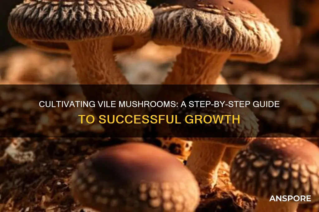 how to grow vile mushroom