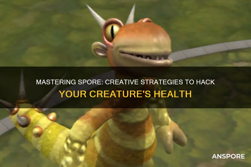 how to hack health in spore
