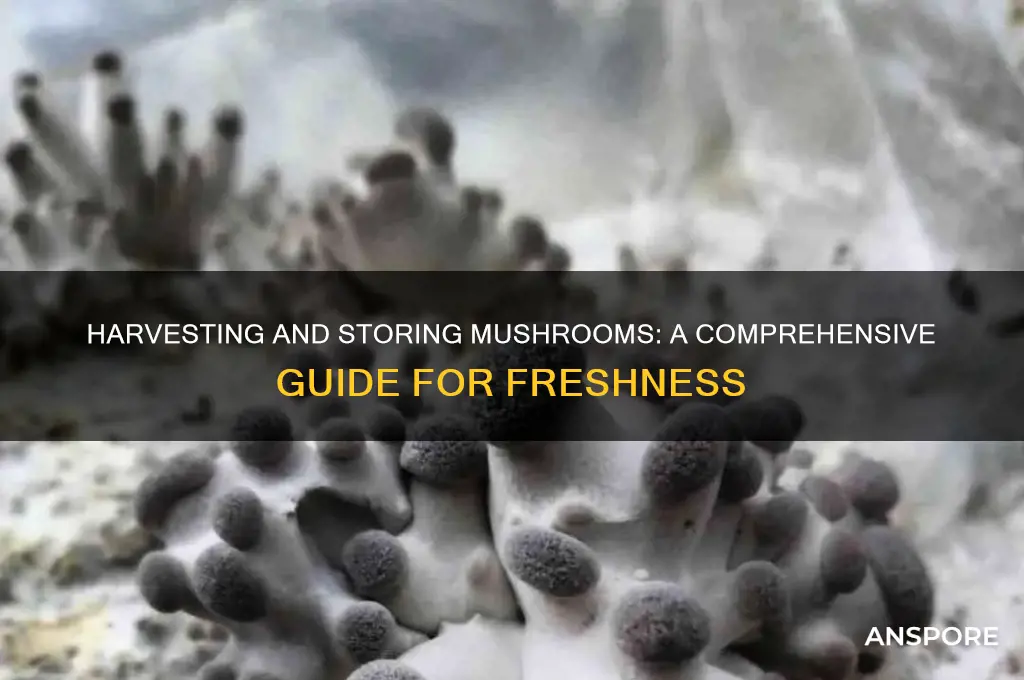 how to harvest and store mushrooms